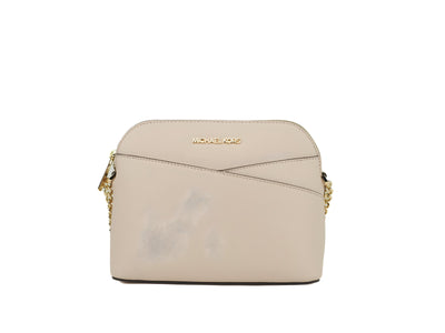 Michael Kors Jet Set Travel Dome Leather Crossbody Bag