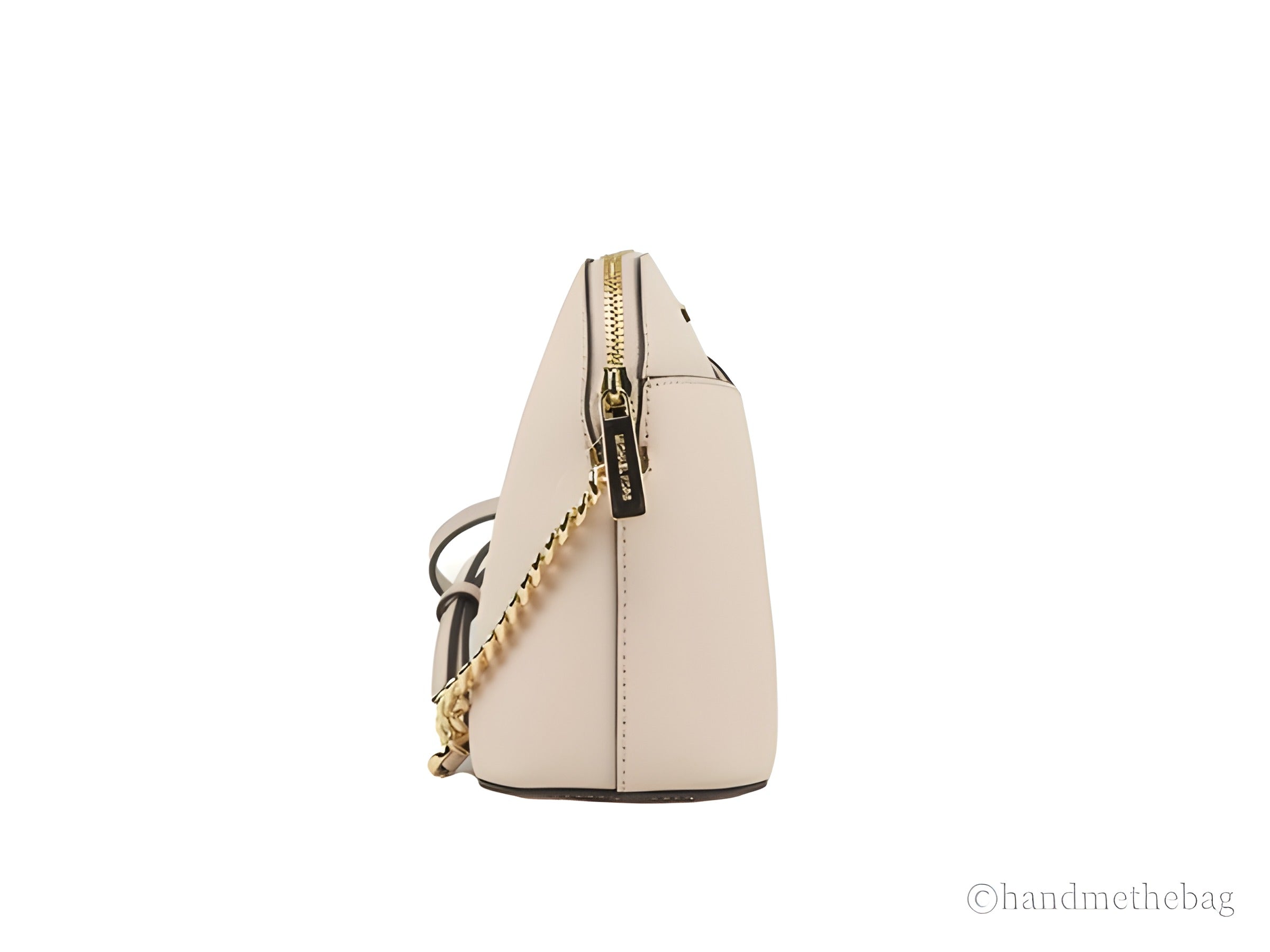 Michael Kors Jet Set Travel Dome Leather Crossbody Bag