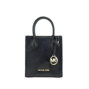 Michael Kors Leather XS Mercer Crossbody Black Solid