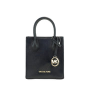 Michael Kors Leather XS Mercer Crossbody Black Solid