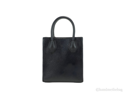 Michael Kors Leather XS Mercer Crossbody Black Solid