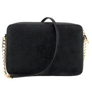 Michael Kors Black Saffiano Leather Jet Set Crossbody Bag
