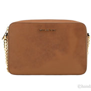 Michael Kors Zipper Closure Saffiano Leather Crossbody Bag