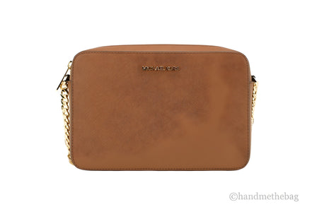 Michael Kors Zipper Closure Saffiano Leather Crossbody Bag