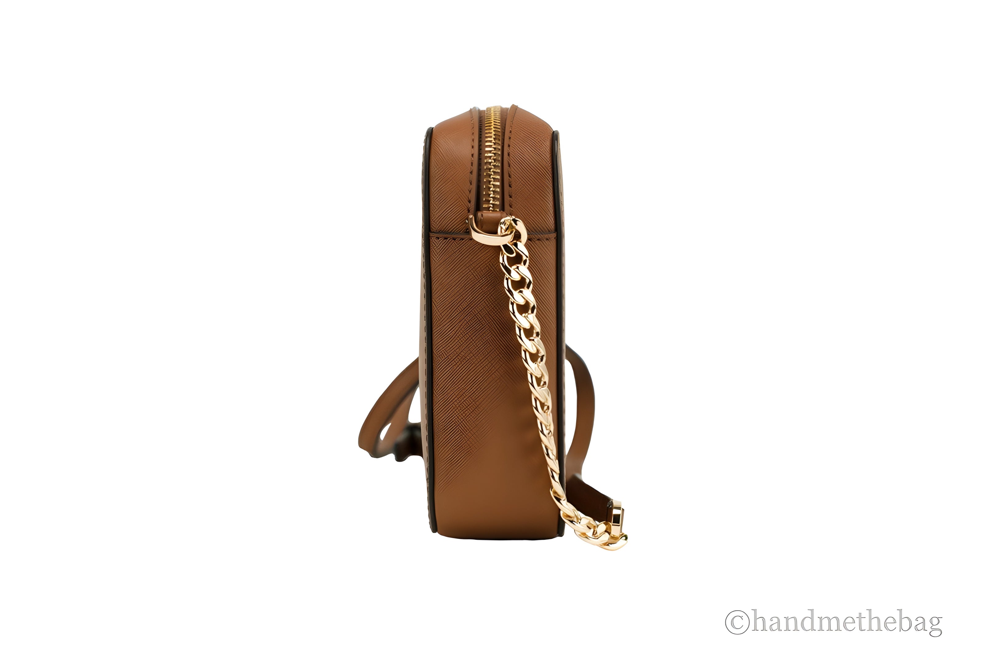 Michael Kors Zipper Closure Saffiano Leather Crossbody Bag