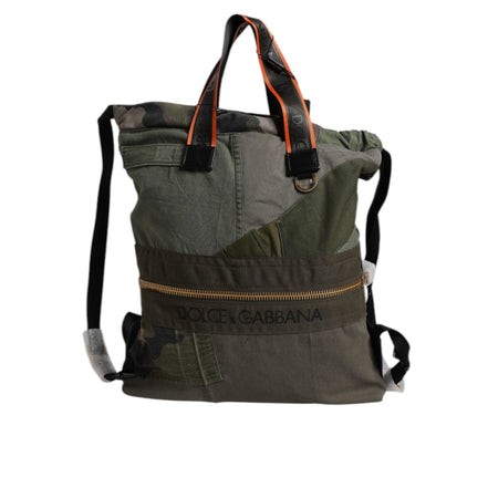 Rucsac Dolce & Gabbana Military Green Patchwork