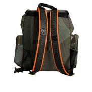 Dolce & Gabbana Military Green Patchwork Travel Backpack Bag