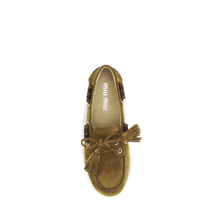 Miu Miu Mocani bej slip-on