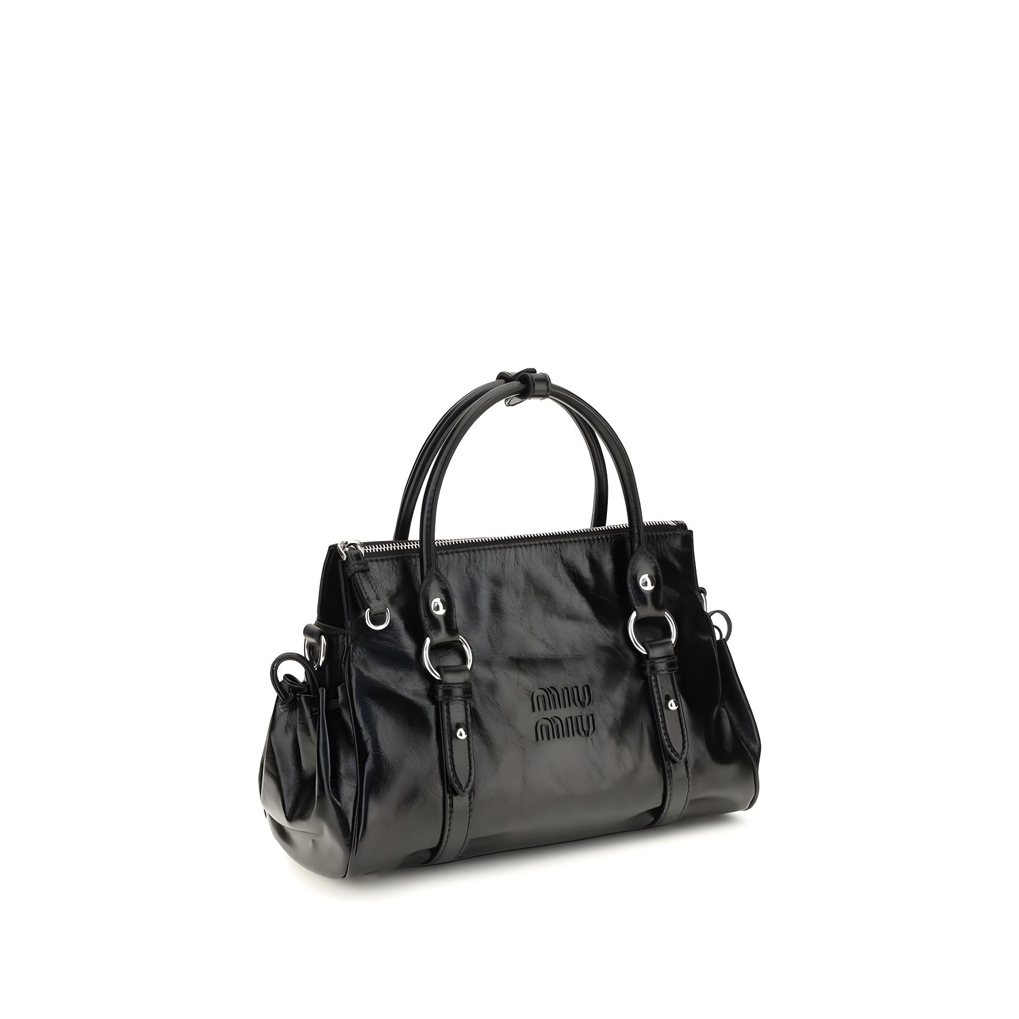 Miu Miu Black Calf Leather Handbag
