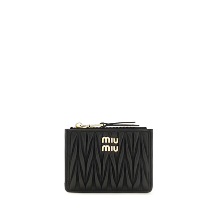Portofel Miu Miu negru, din piele