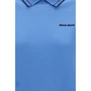 Miu Miu Blue Cotton Sweatshirt