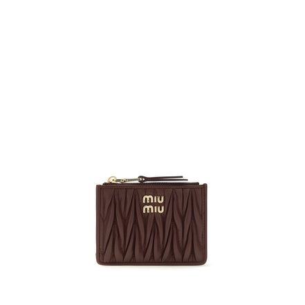 Miu Miu Bordeaux Leather Wallet