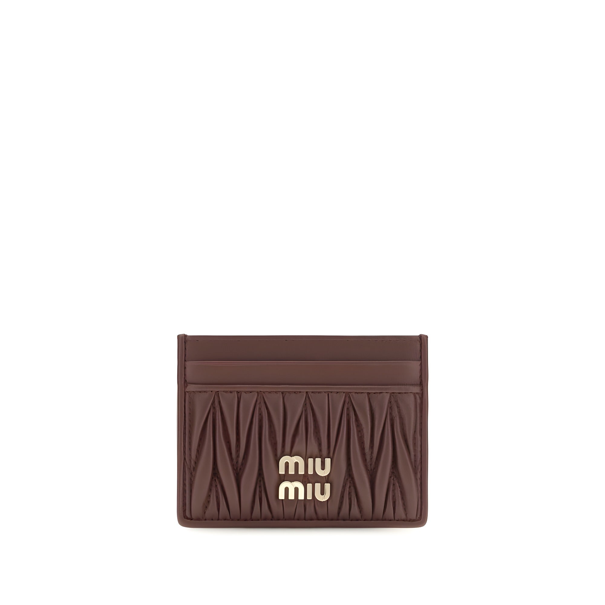 Miu Miu Bordeaux Lambskin Wallet