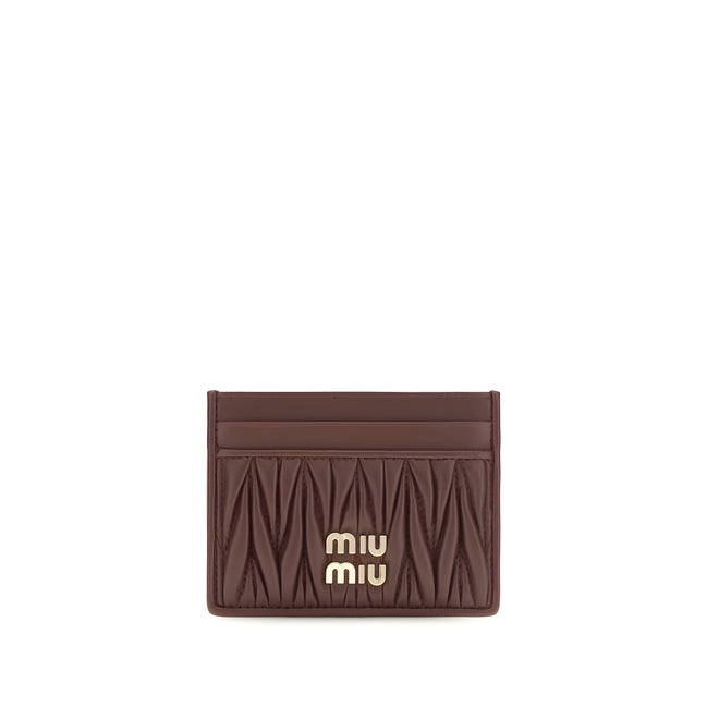 Miu Miu Bordeaux Lambskin Wallet