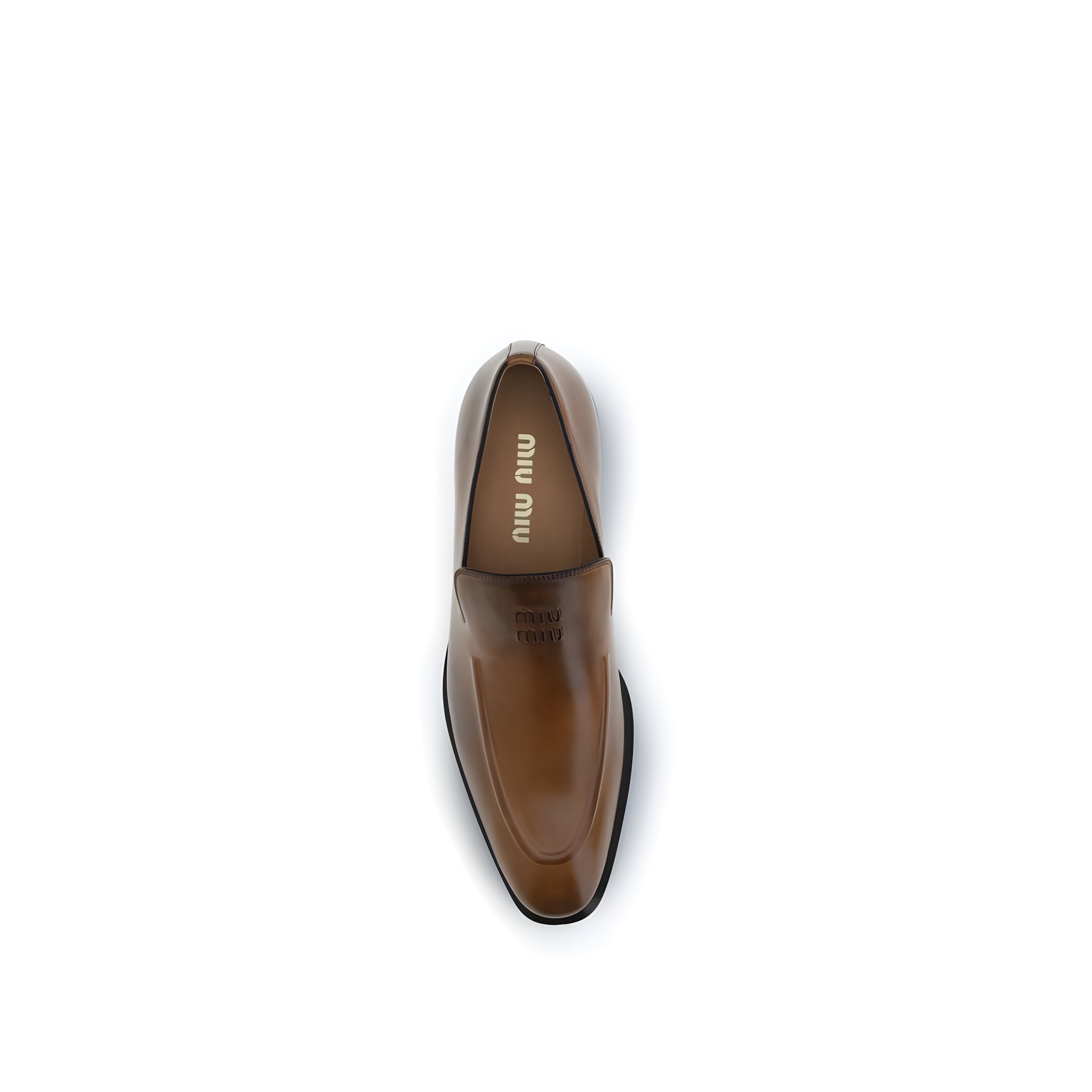 Mocasin maro slip-on Miu Miu