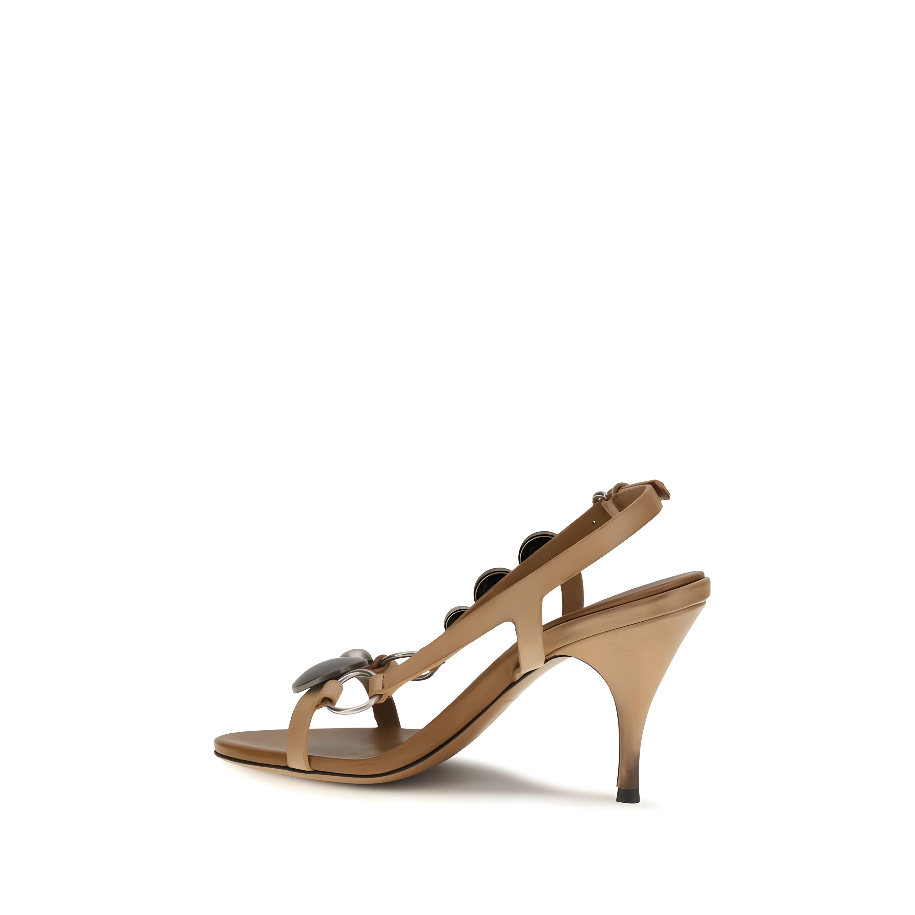 Miu Miu Brown Stiletto Heel Sandals