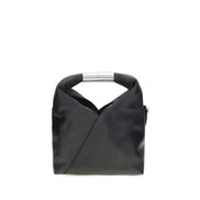MM6 Black Leather Shoulder Bag