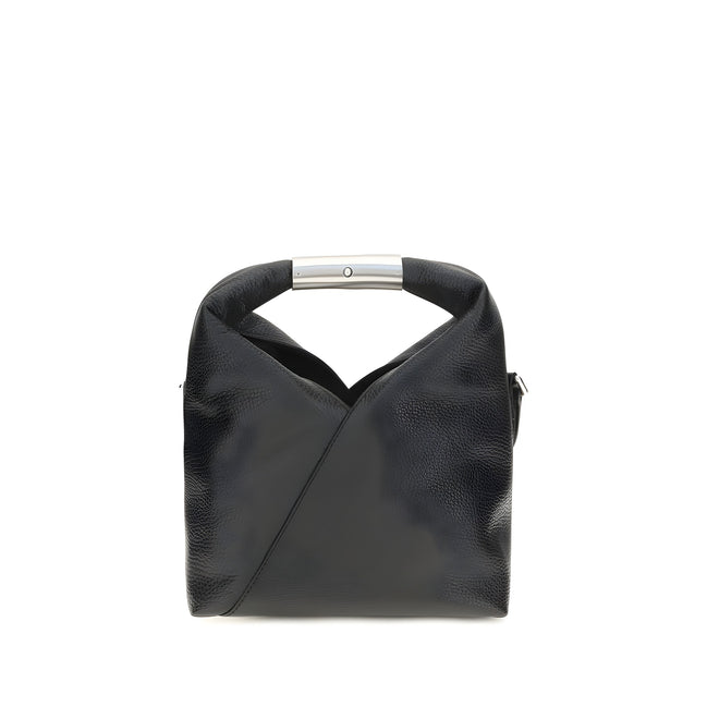 MM6 Black Leather Shoulder Bag