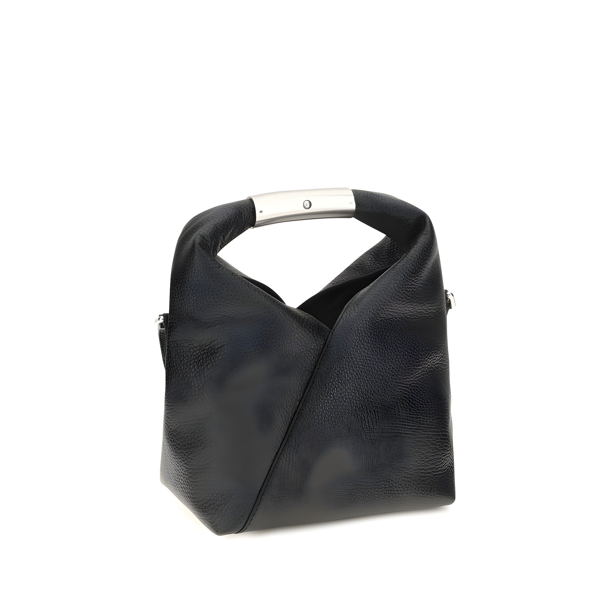 MM6 Black Leather Shoulder Bag