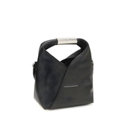 MM6 Black Leather Shoulder Bag