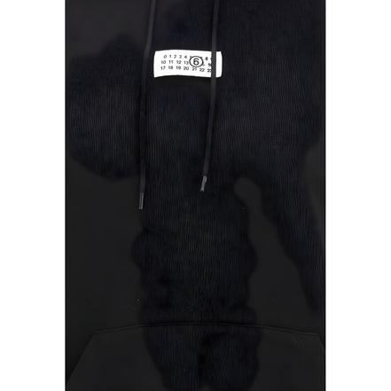 MM6 Black Cotton Sweatshirt