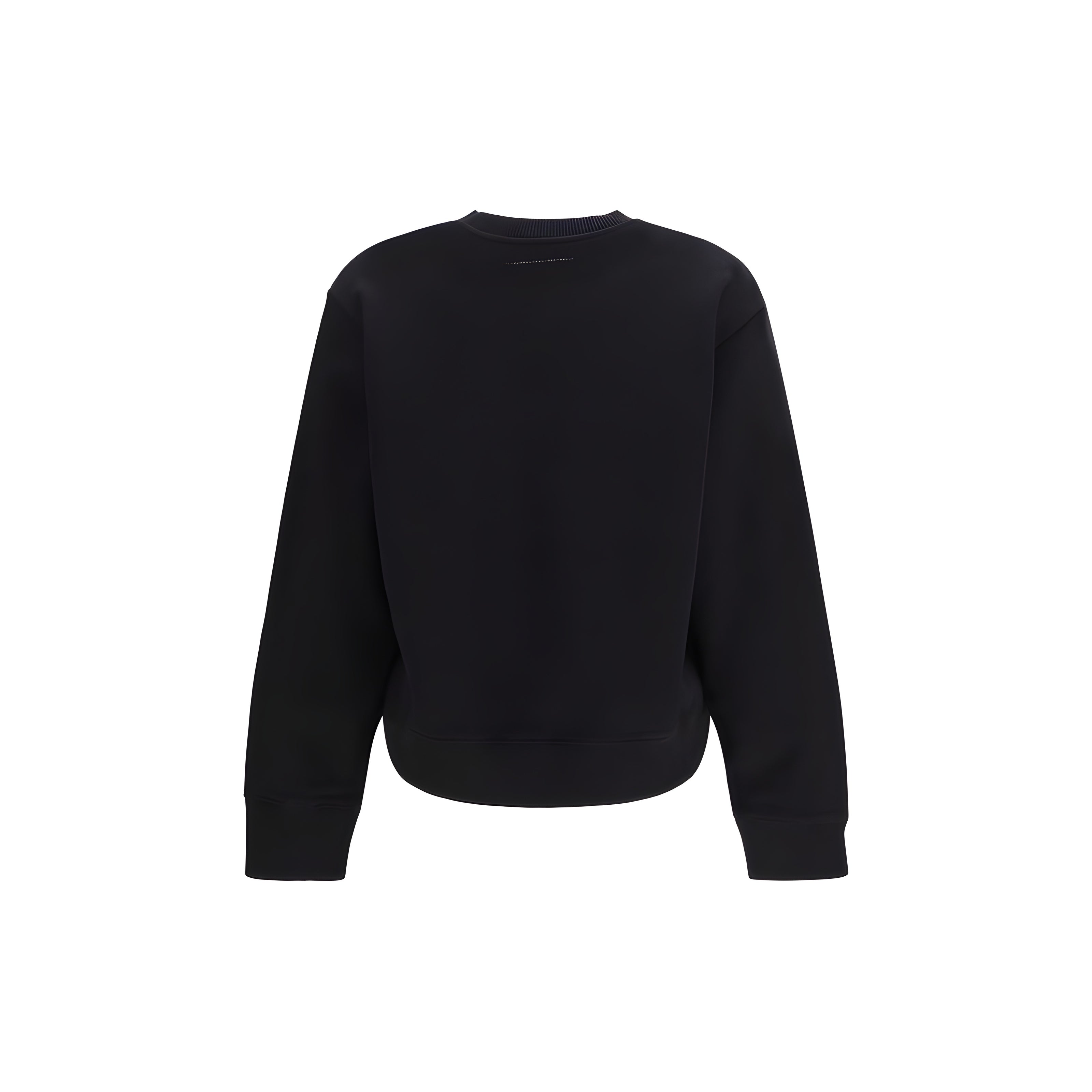 MM6 Black Cotton Sweatshirt