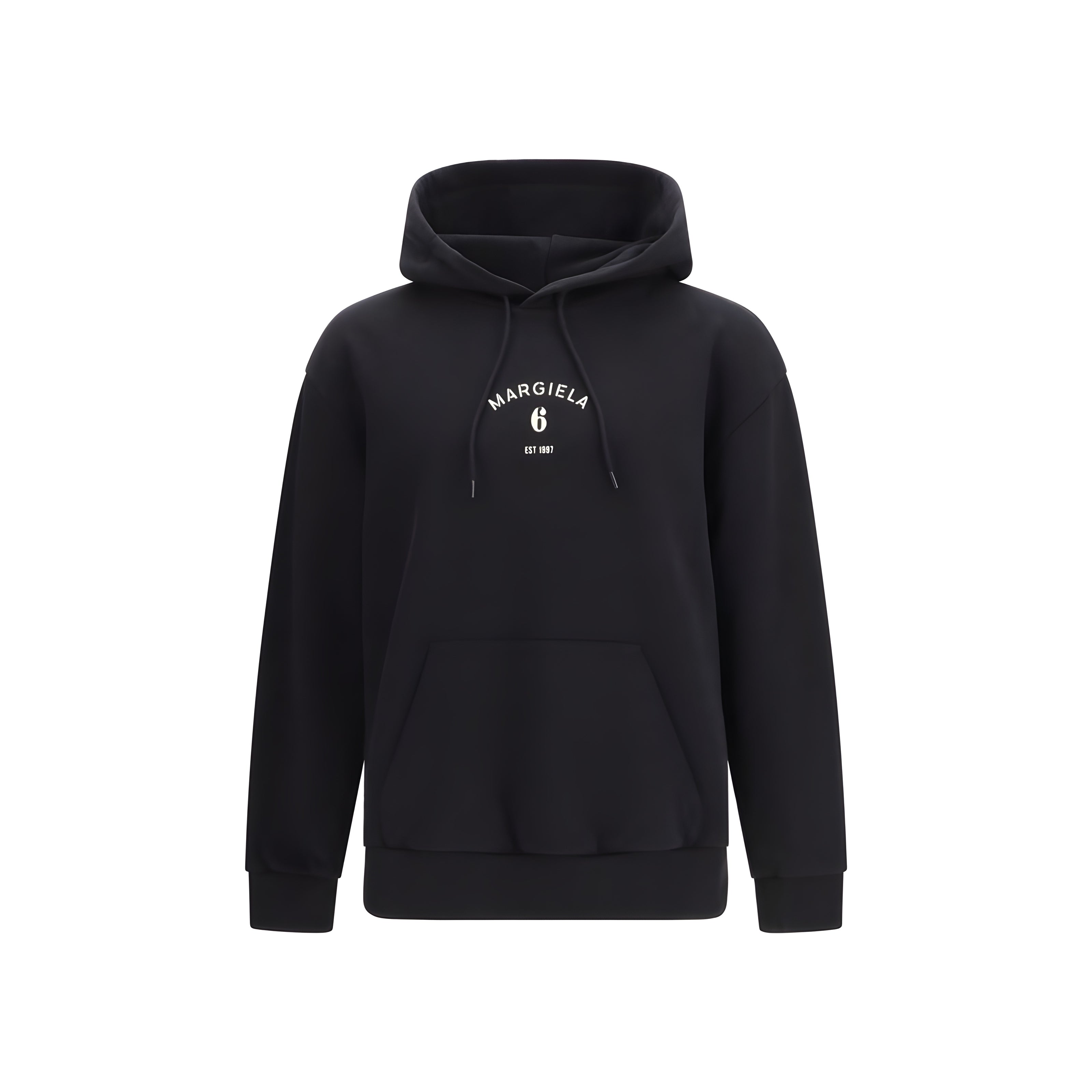 MM6 Black Cotton Sweatshirt