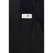 MM6 Black Cotton Sweatshirt