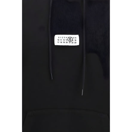 MM6 Black Cotton Sweatshirt