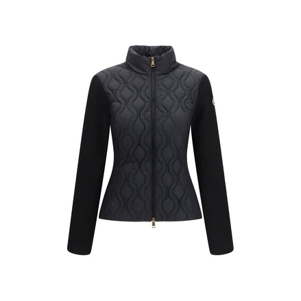 Geacă Moncler neagră din bumbac