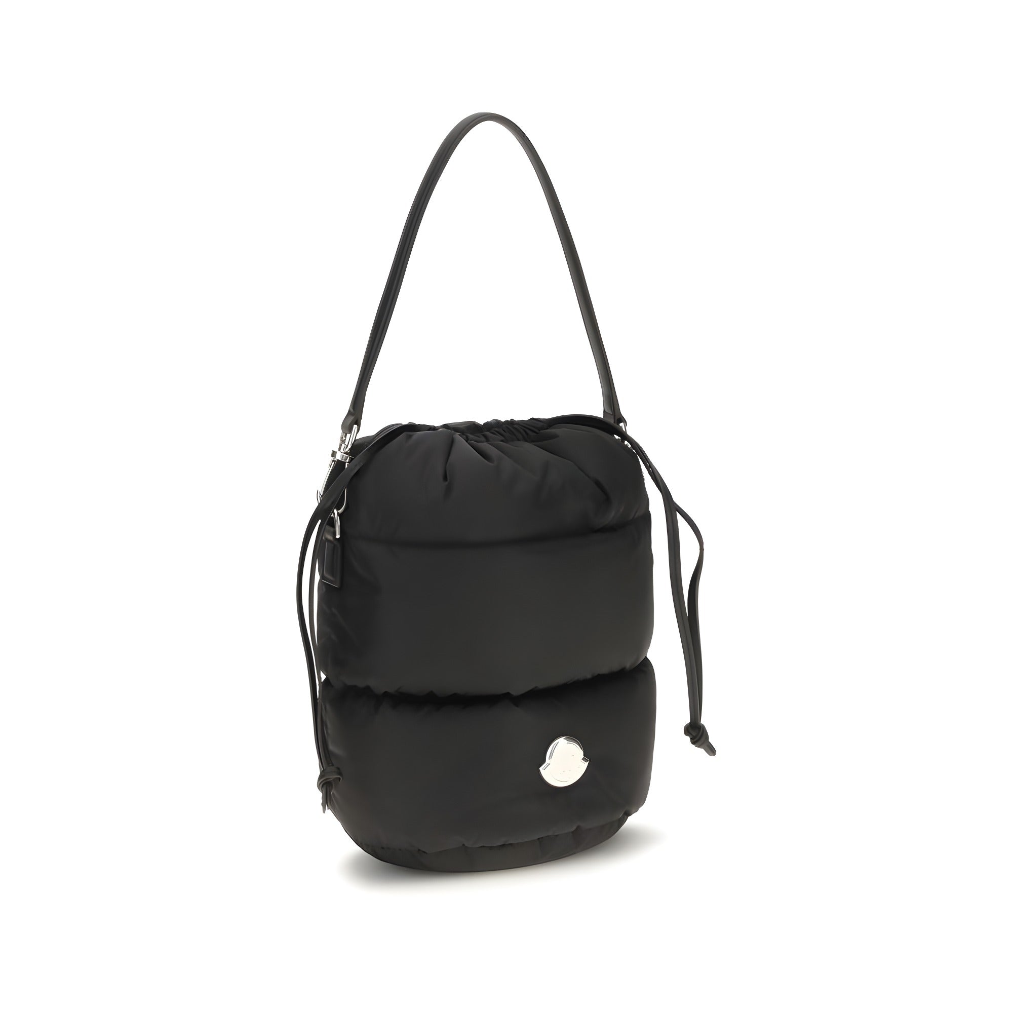 Geantă bucket Moncler neagră din nailon