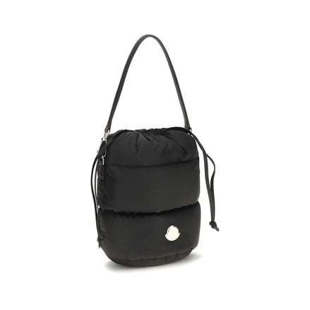 Geantă bucket Moncler neagră din nailon