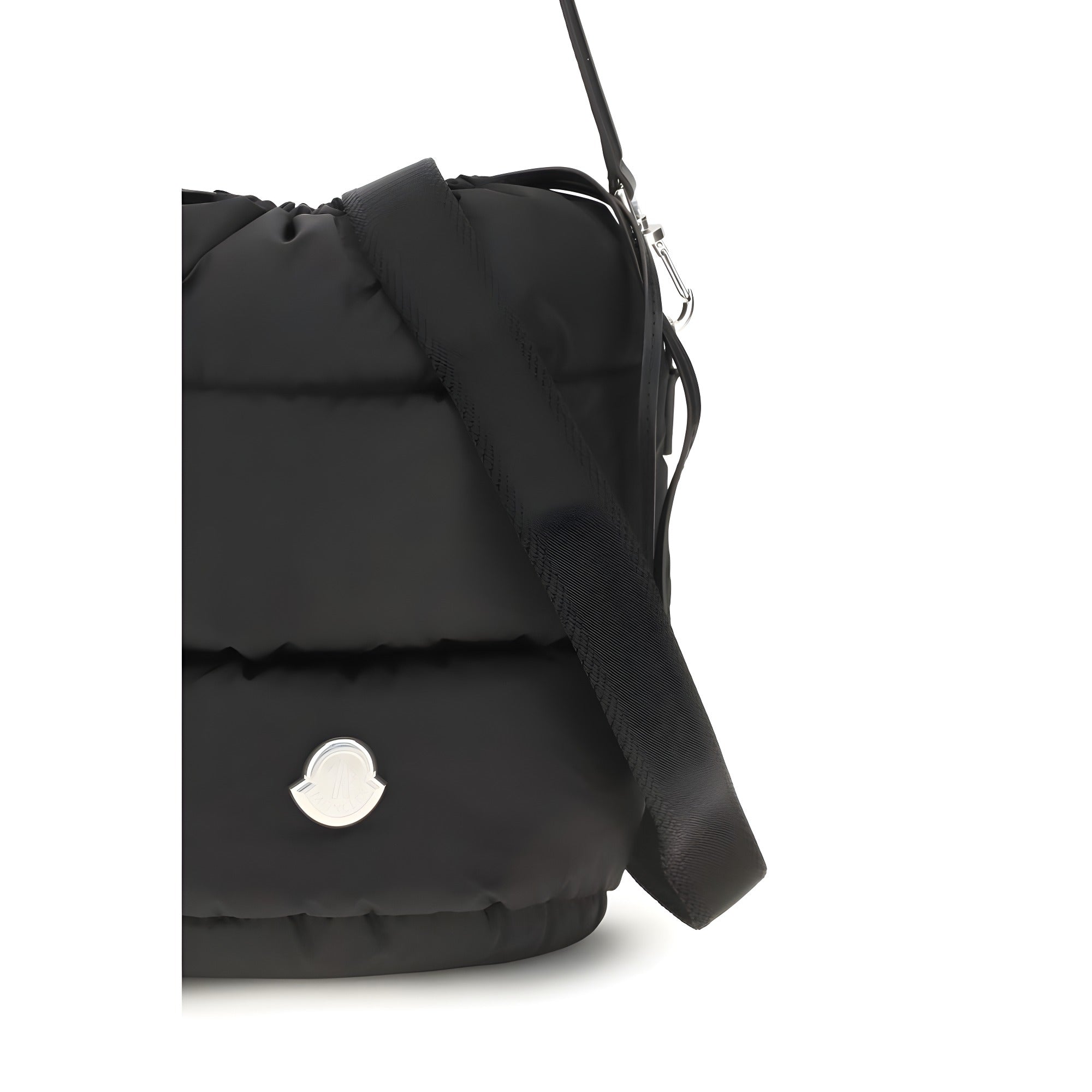 Geantă bucket Moncler neagră din nailon