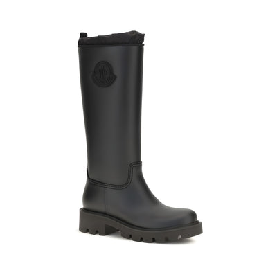 Cizme de ploaie Moncler negre din PVC