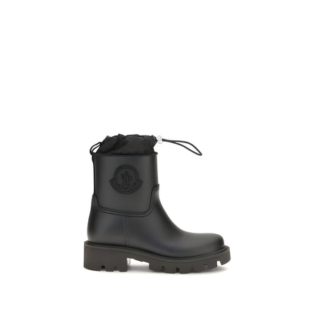 Moncler Black Pvc Rain Boots