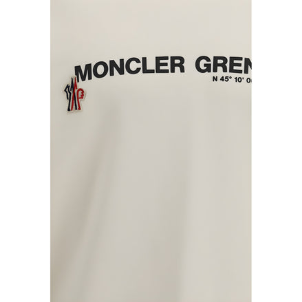 Bluză Moncler Grenoble din bumbac bej