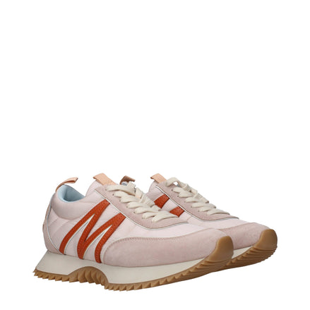 Sneakers Moncler chunky din material textil roz