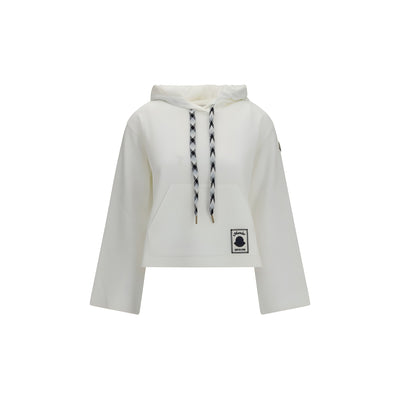Hanorac Moncler alb din bumbac