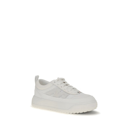 Sneakers Moncler albi din poliamidă
