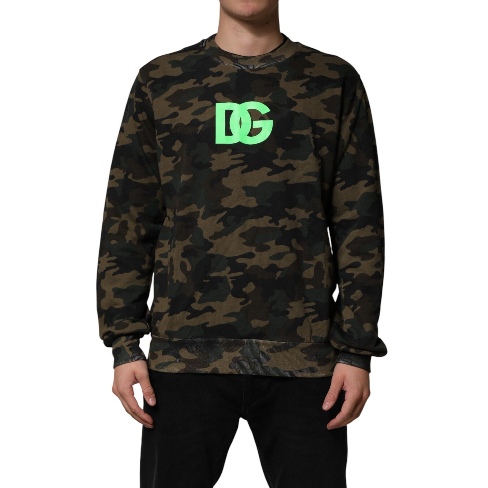 Bluză de trening Dolce & Gabbana camuflaj multicolor