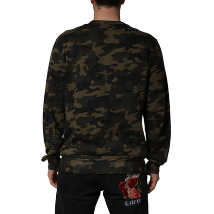 Bluză de trening Dolce & Gabbana camuflaj multicolor