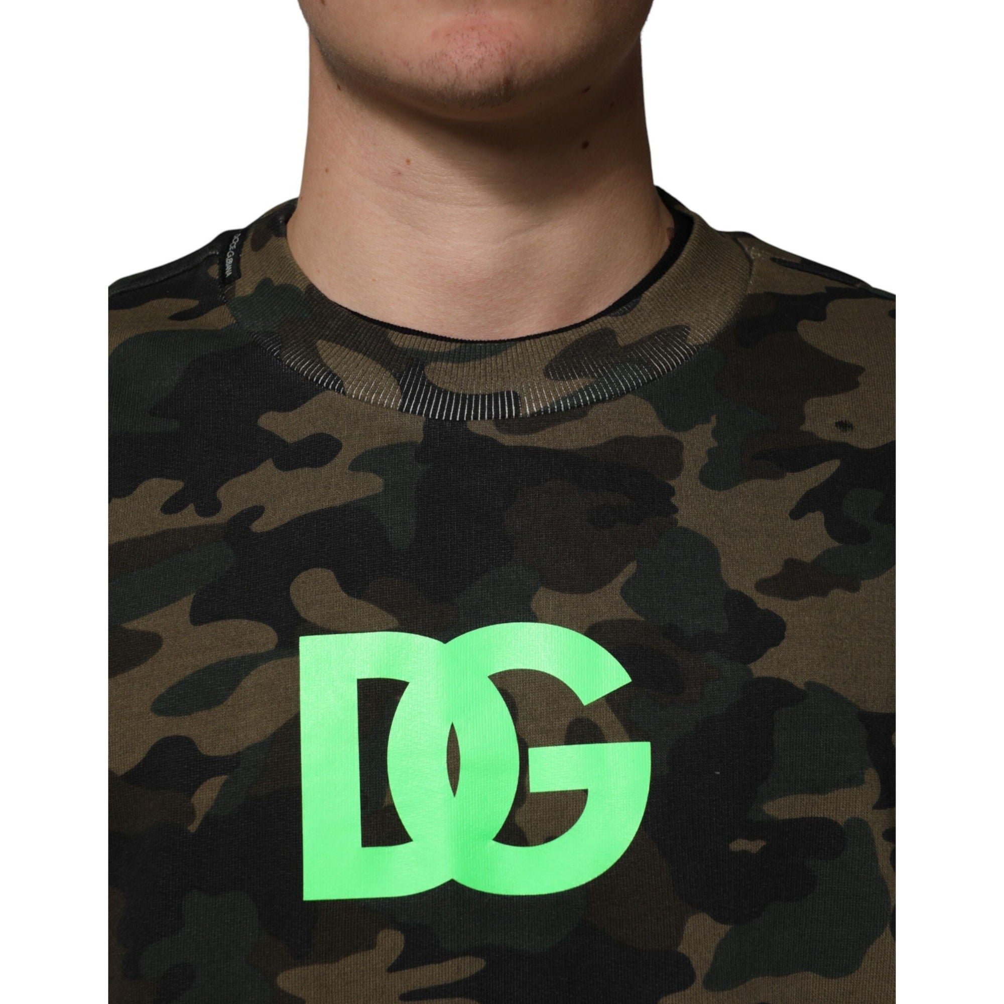 Bluză de trening Dolce & Gabbana camuflaj multicolor