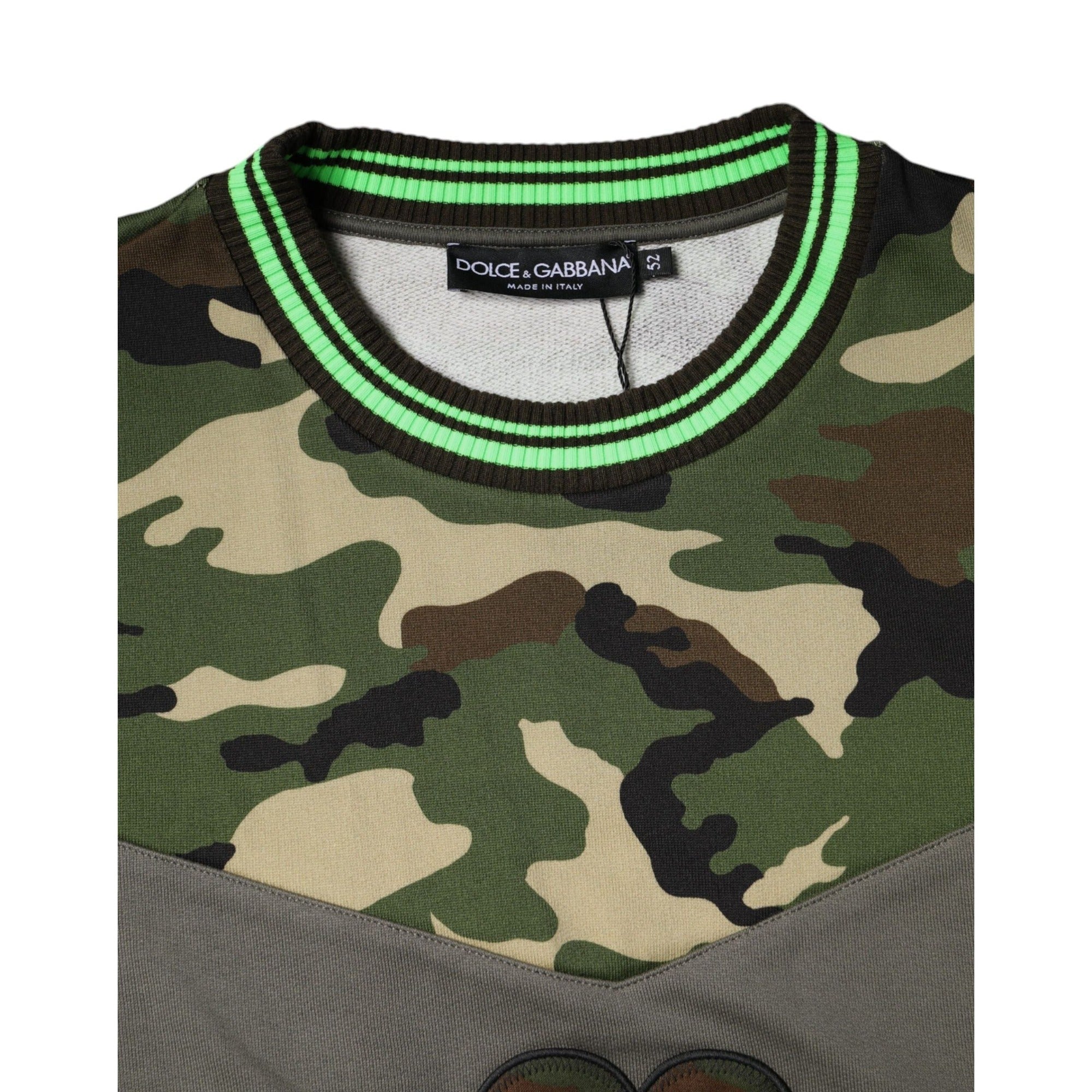 Bluză tip hanorac Dolce & Gabbana cu imprimeu camuflaj multicolor