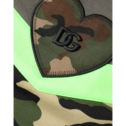 Bluză tip hanorac Dolce & Gabbana cu imprimeu camuflaj multicolor