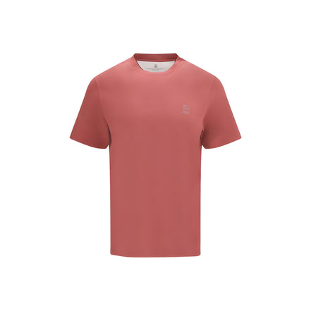 Tricou din bumbac multicolor Brunello Cucinelli