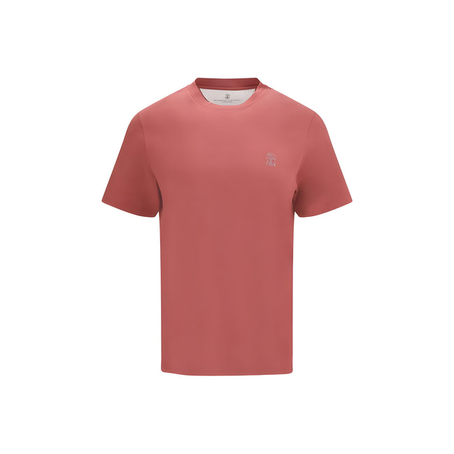 Tricou din bumbac multicolor Brunello Cucinelli