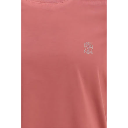 Tricou din bumbac multicolor Brunello Cucinelli