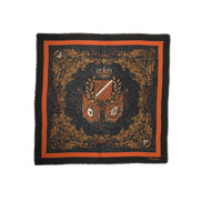 Dolce & Gabbana Multicolor Crest Print Cashmere 272cm x 132cm Scarf