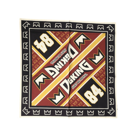 Eșarfă pătrată Dolce & Gabbana multicoloră DG King 50.5cm x 50cm