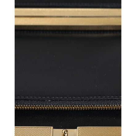 Dolce & Gabbana Multicolor Floral Gold Frame Evening Clutch